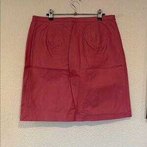 90s Pink‎ Leather mini Skirt